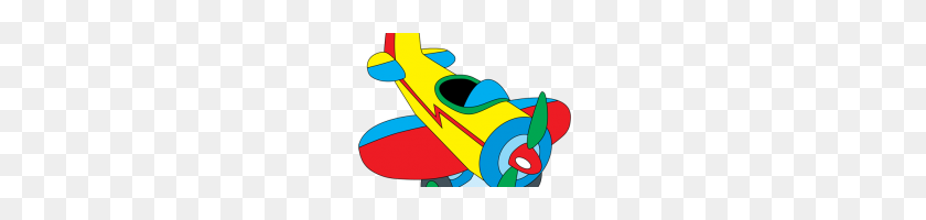 200x140 Cartoon Airplane Clipart Cute Airplane Airplane Flying Through - Cute Airplane Clipart