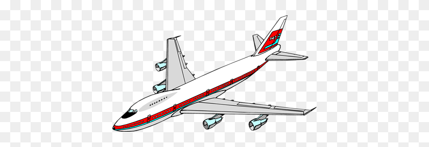 400x229 Cartoon Airplane Clipart Free Images - Flying Airplane Clipart