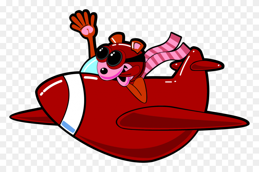 2352x1508 Cartoon Animal Rplane Icons Png - Cartoon Airplane PNG
