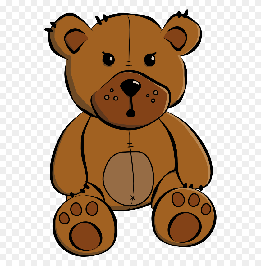 555x798 Cartoon Baby Bear Clip Art - Baby Standing Clipart