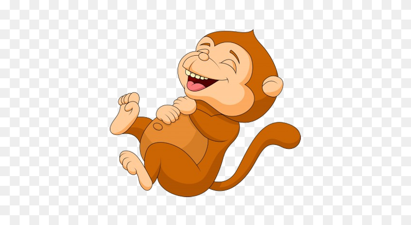 400x400 Cartoon Baby Monkey Cartoon Monkeys - Monkey Banana Clipart