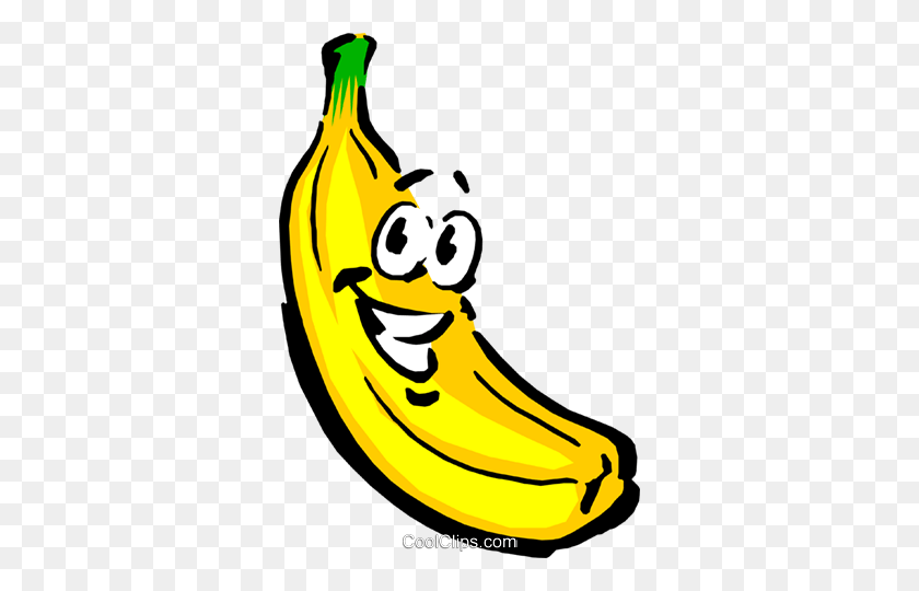330x480 Мультяшный Банан Роялти Бесплатно Векторные Иллюстрации - Бесплатный Банановый Клипарт