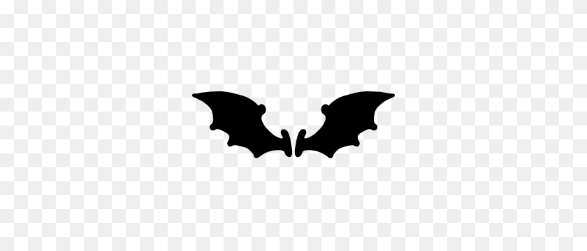 300x300 Cartoon Bat Wings Sticker - Bat Wings Clipart