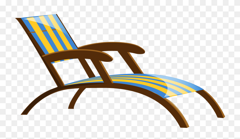 4352x2376 Cartoon Beach Chair Vector Illustration - Beach Clipart PNG