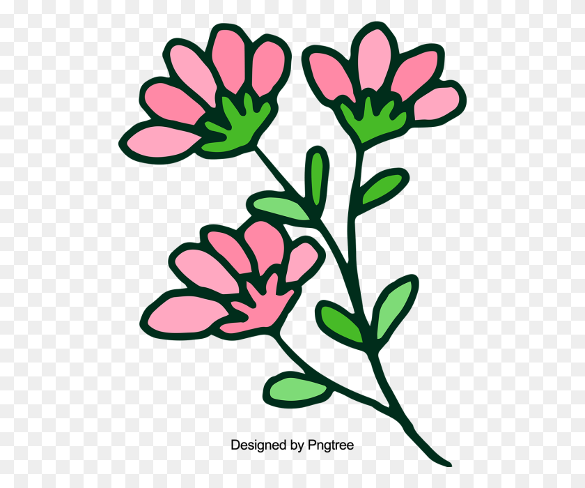 Pretty Flowers Cartoon Images - Cartoon flower stock vector