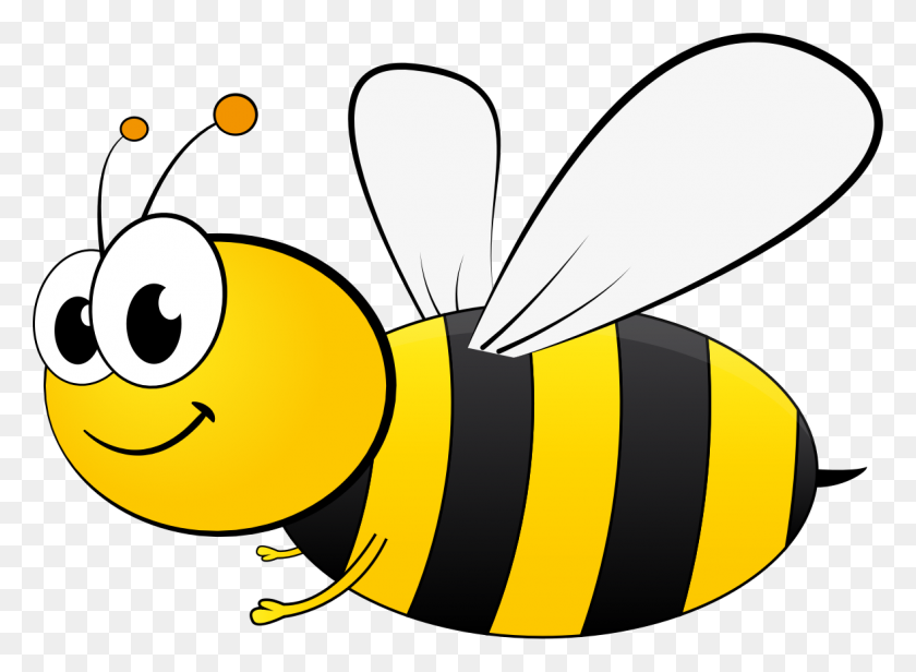 1177x840 Cartoon Bee - Pixabay Clipart