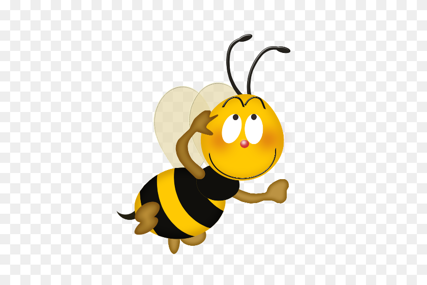 500x500 Мультяшные Пчелы Png Hd Прозрачные Мультяшные Пчелы Hd Изображения - Мультфильм Пчела Png