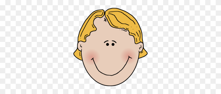 282x299 Cartoon Boy Face Clip Art - Facial Clipart