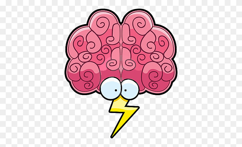 392x450 Cartoon Brain Pictures For Kids Download - Cartoon Brain PNG
