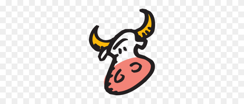 228x300 Cartoon Bull Face Clip Art - Bull Face Clipart