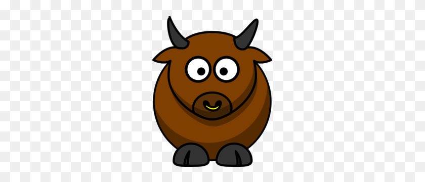 237x300 Cartoon Bulls Clipart - Bull Horn Clipart