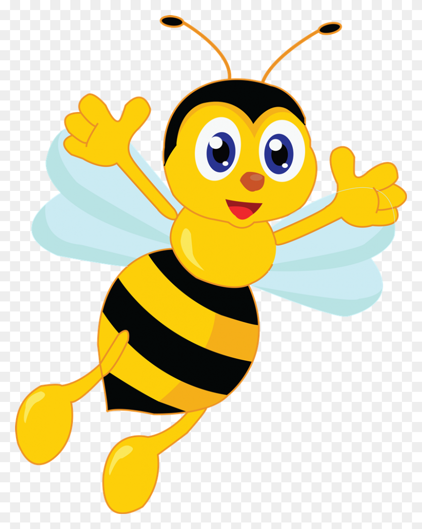 800x1019 Cartoon Bumble Bee Clip Art Clipart Clipartwiz Clipartix - Queen Bee Clipart