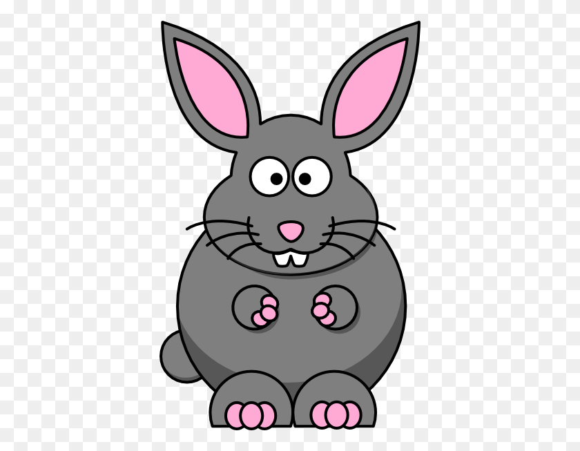 378x593 Cartoon Bunny Clip Arts Download - Bunny Nose Clipart