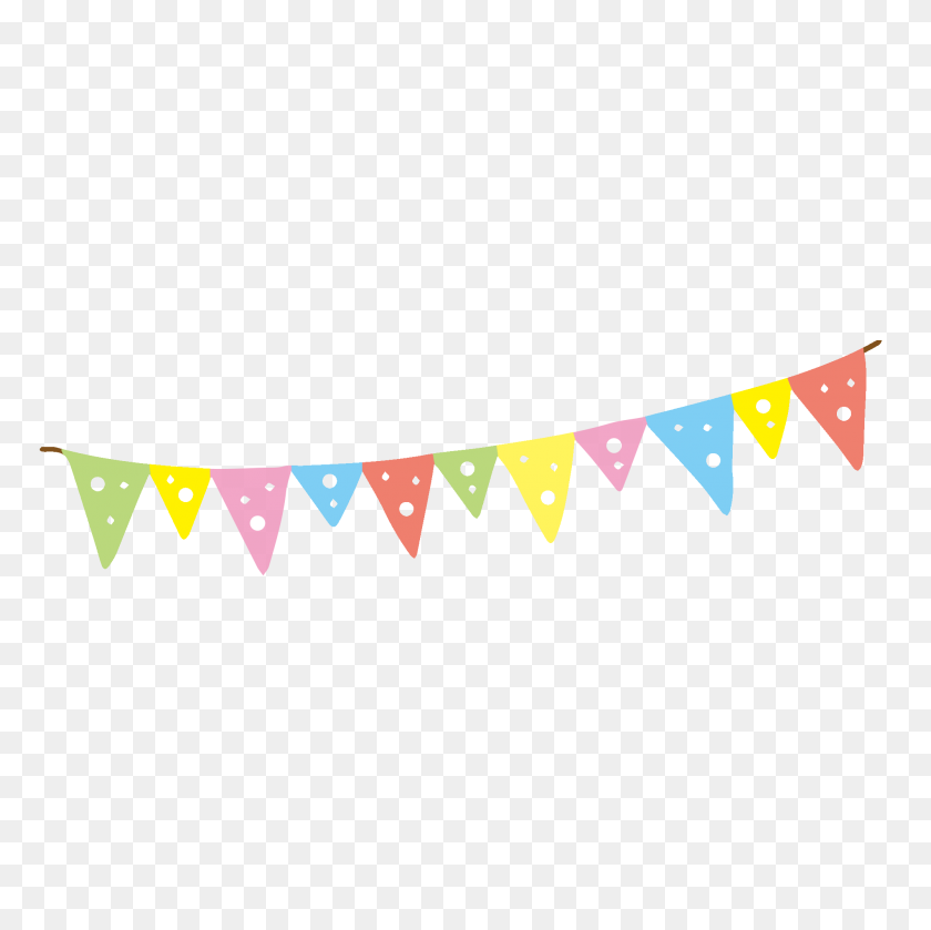 2000x2000 Cartoon Bunting Illustration Png Element Free Png Download Png - Bunting PNG