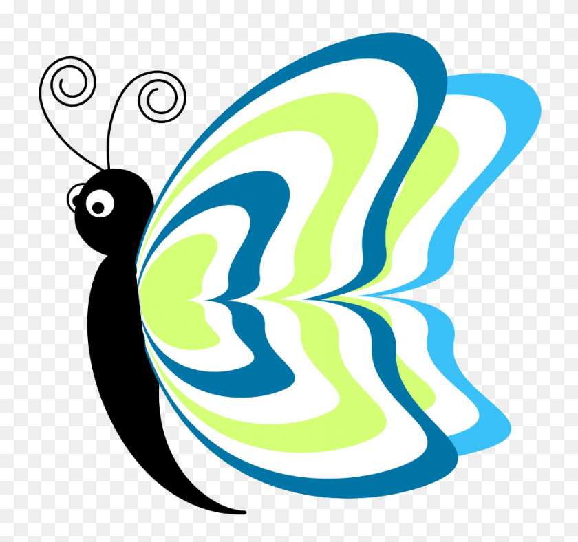 900x840 Cartoon Butterfly Png Clip Arts For Web - PNG To Vector