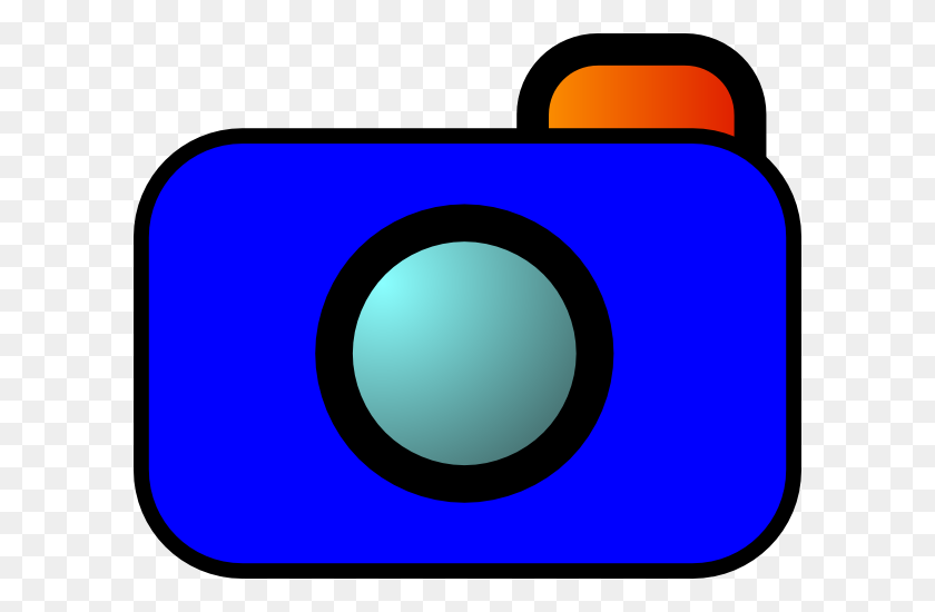 600x490 Cartoon Camera Blue Png, Clip Art For Web - Camera With Heart Clipart