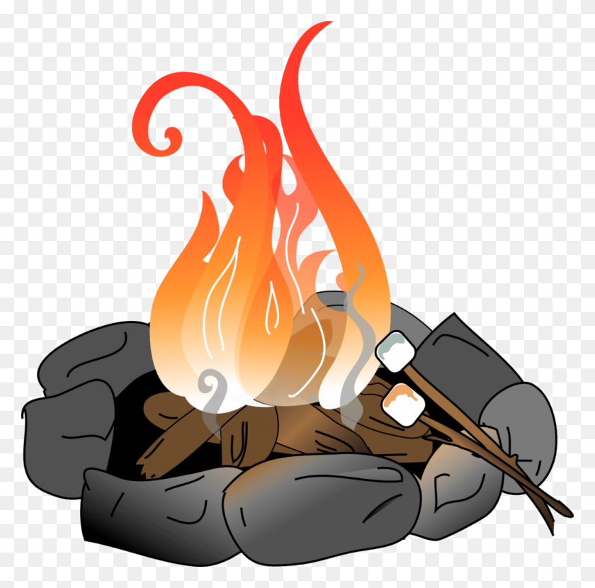 1024x1012 Cartoon Campfire Teacher Clipart - Campfire Clip Art