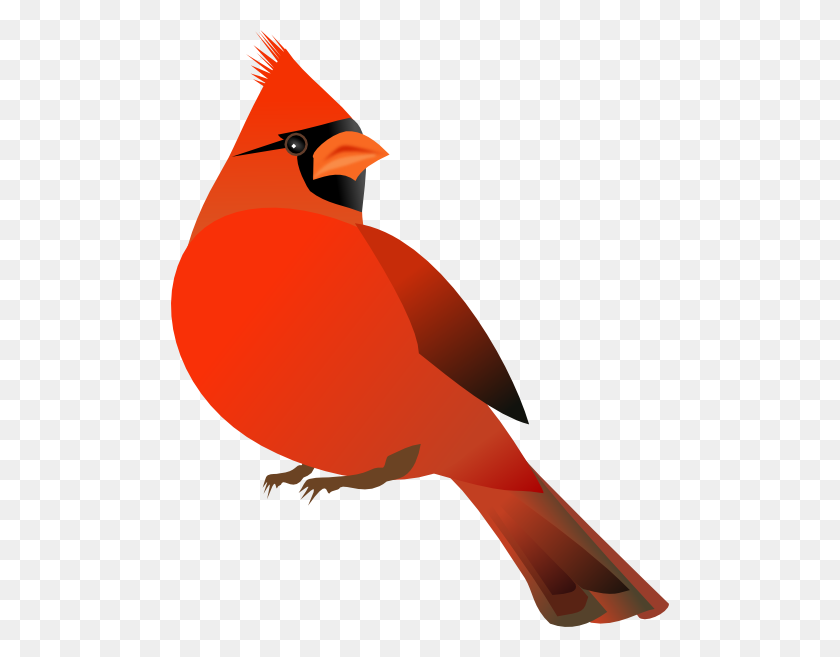 498x597 Cartoon Cardinal - Ruby Slippers Clip Art