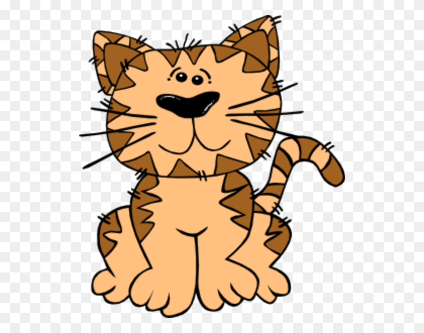 528x600 Cartoon Cat Clip Art - Lynx Clipart