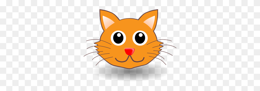 300x236 Cartoon Cat Face Clip Art - Funny Cat Clipart