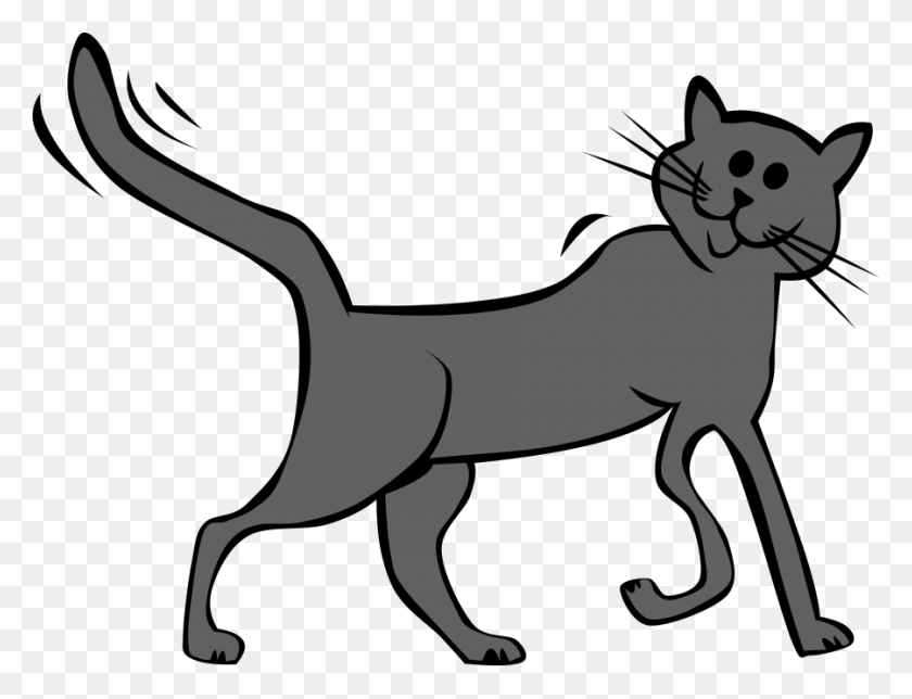 900x674 Gato De Dibujos Animados Png Cliparts Para La Web - Perro Y Gato Png
