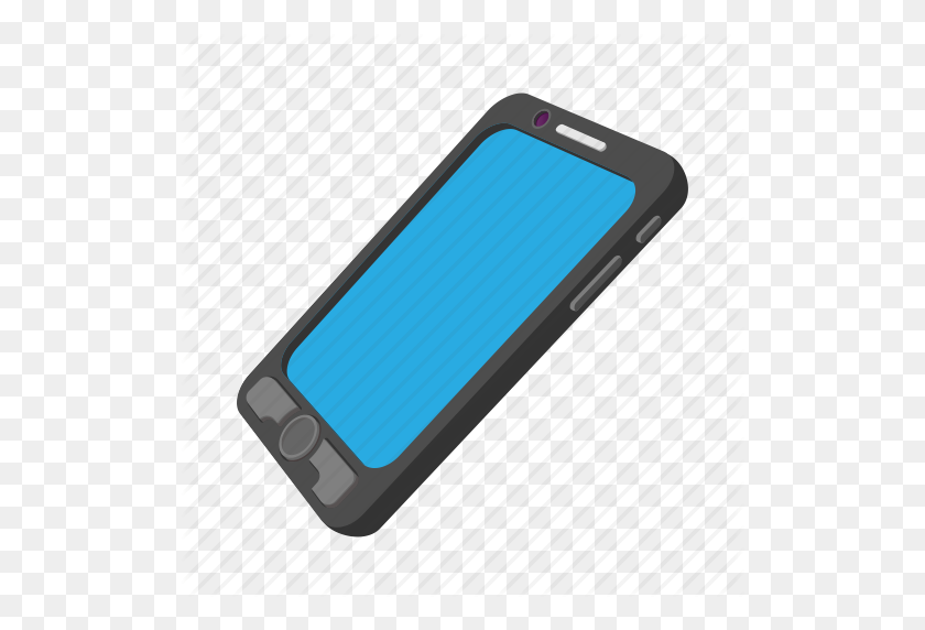 512x512 Cartoon, Cell, Mobile, Phone, Smart, Smartphone, Tablet Icon - Cartoon Phone PNG