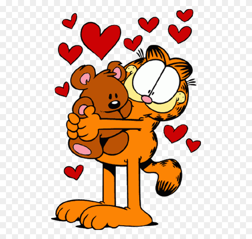 500x736 Cartoon Character Images Cartoon, Love - Garfield PNG