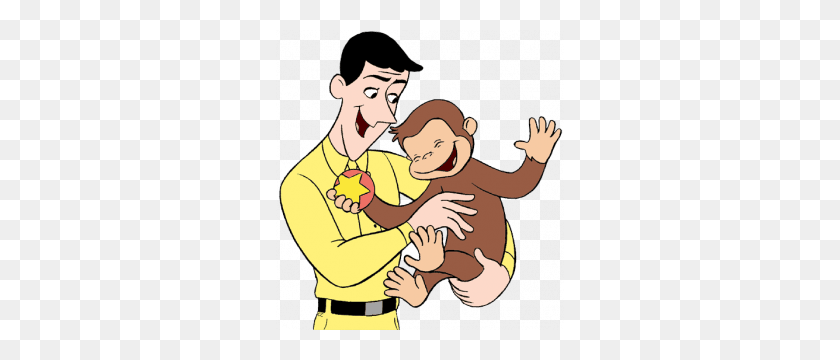288x300 Cartoon Characters Curious George - Curious George PNG