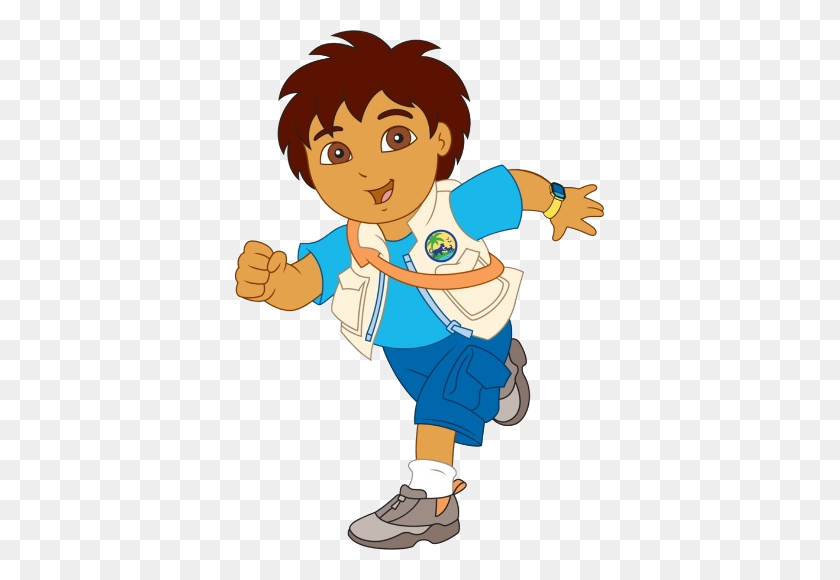 369x520 Cartoon Characters Dora The Explorer - Little Boy PNG