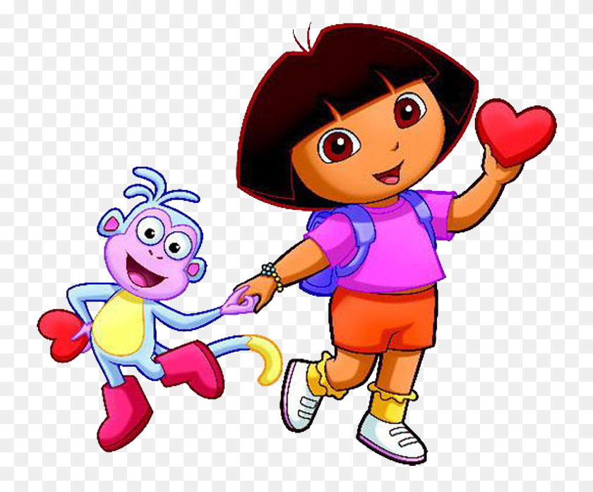 766x636 Cartoon Characters Dora The Explorer Png Free Image - Dora The Explorer PNG