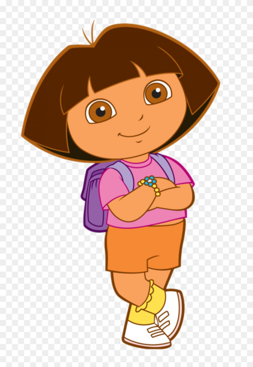 825x1223 Cartoon Characters Dora The Explorer Png Pack - Dora Clipart