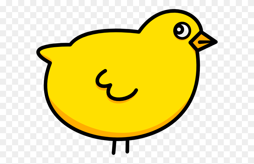 600x482 Cartoon Chick Clip Art - Chicken Cartoon PNG