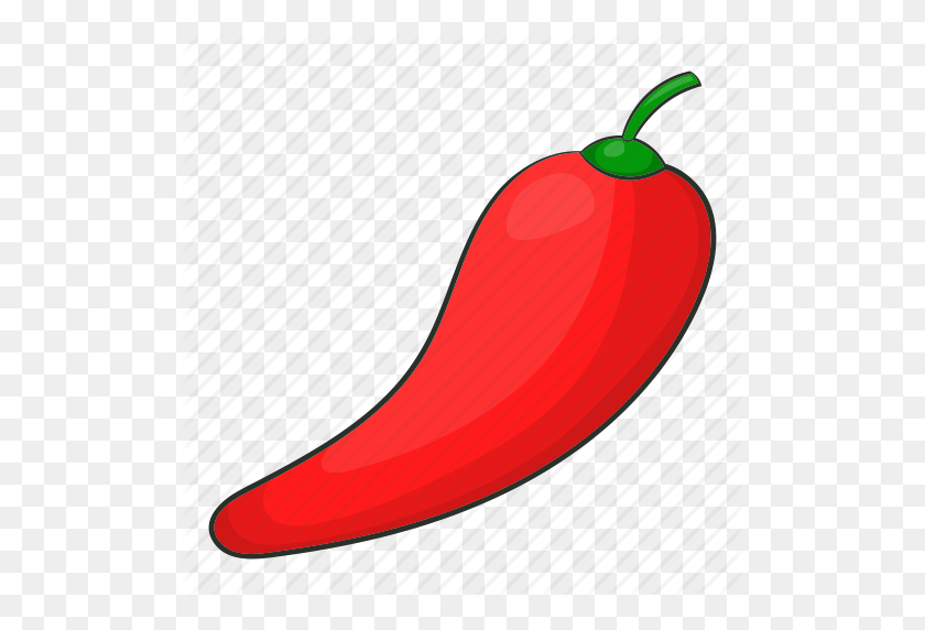 512x512 Cartoon, Chili, Chilli, Food, Pepper, Realistic, White Icon - Chili PNG