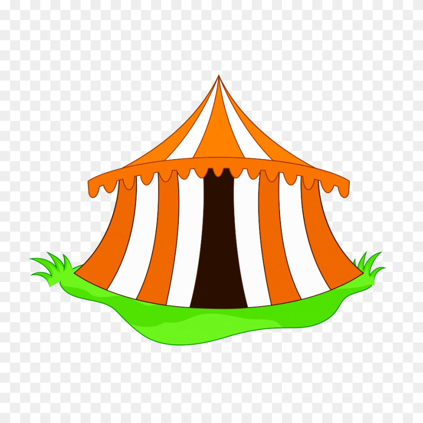 900x900 Мультфильм Цирк Палатка Вектор Png Изображение На Прозрачном Фоне - Отклонить Клипарт