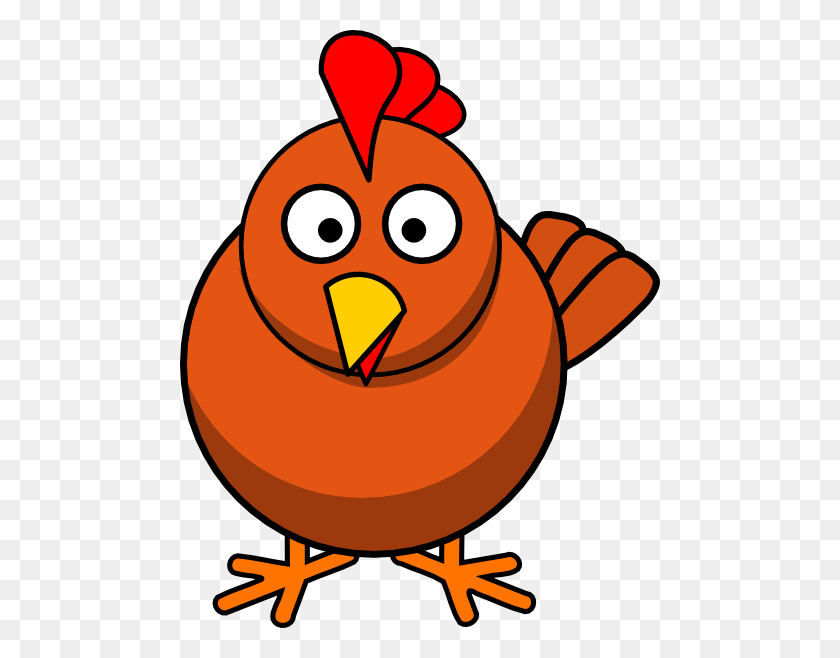480x598 Cartoon Clip Art Chicken Cartoon Clip Art - Running Turkey Clipart