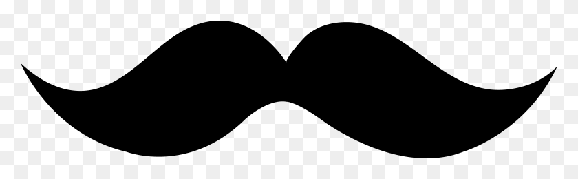 9447x2423 Cartoon Clipart Black Moustache Design - Papel Picado Clipart Black And White