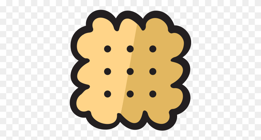 393x391 Cartoon Clipart Computer Icons Biscuits Crispy Icon Png - Biscuit Clipart