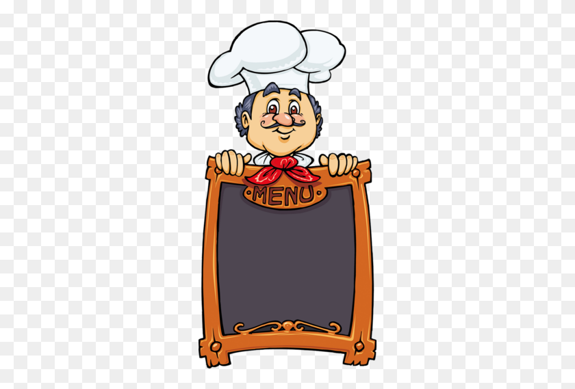 260x509 Cartoon Clipart Menu Kebab Food Png Download - Buffet Clipart