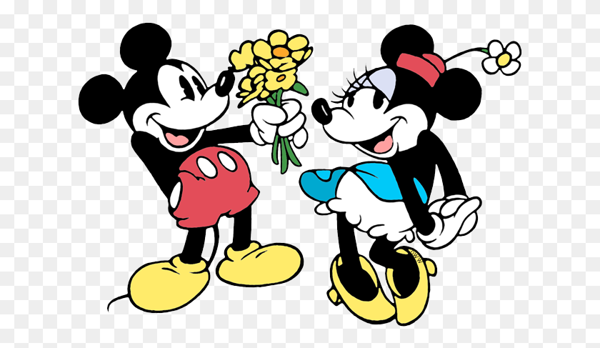 623x427 Cartoon Clipart Mickey Mouse Minnie Mouse Cartoon - Bandana Clipart
