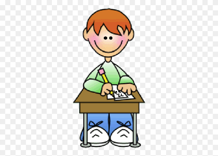 280x543 Cartoon Clipart Student Information Drawing Work Individually Clip - Student Clipart