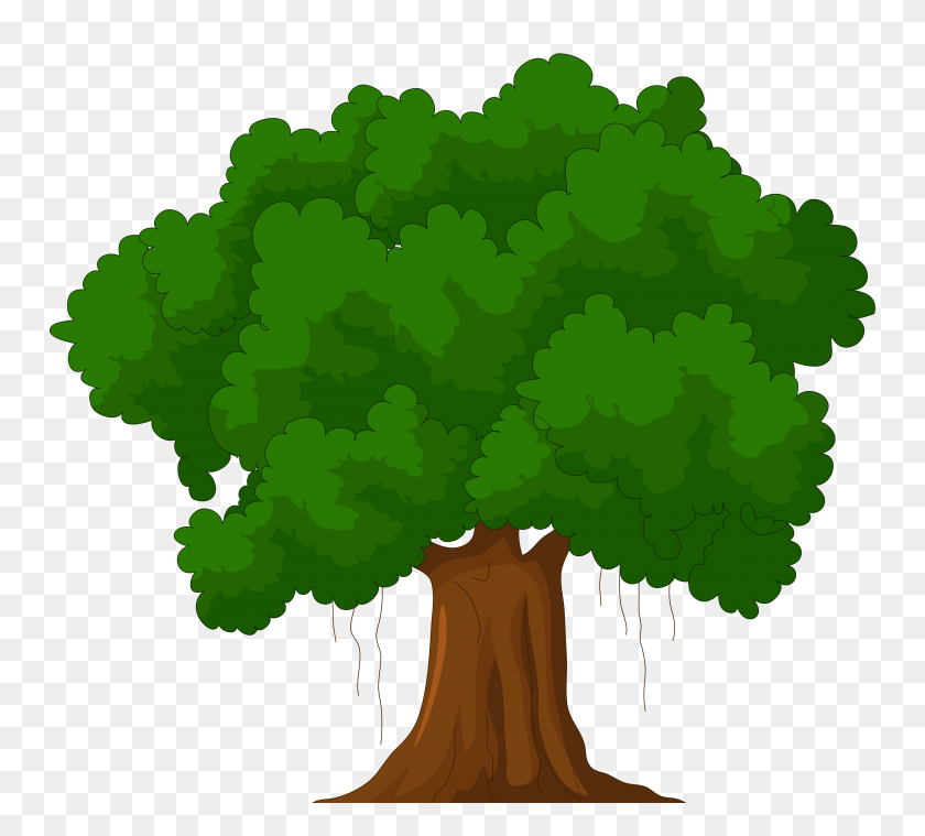 4992x4478 Cartoon Clipart Tree - Family Tree Clipart Free