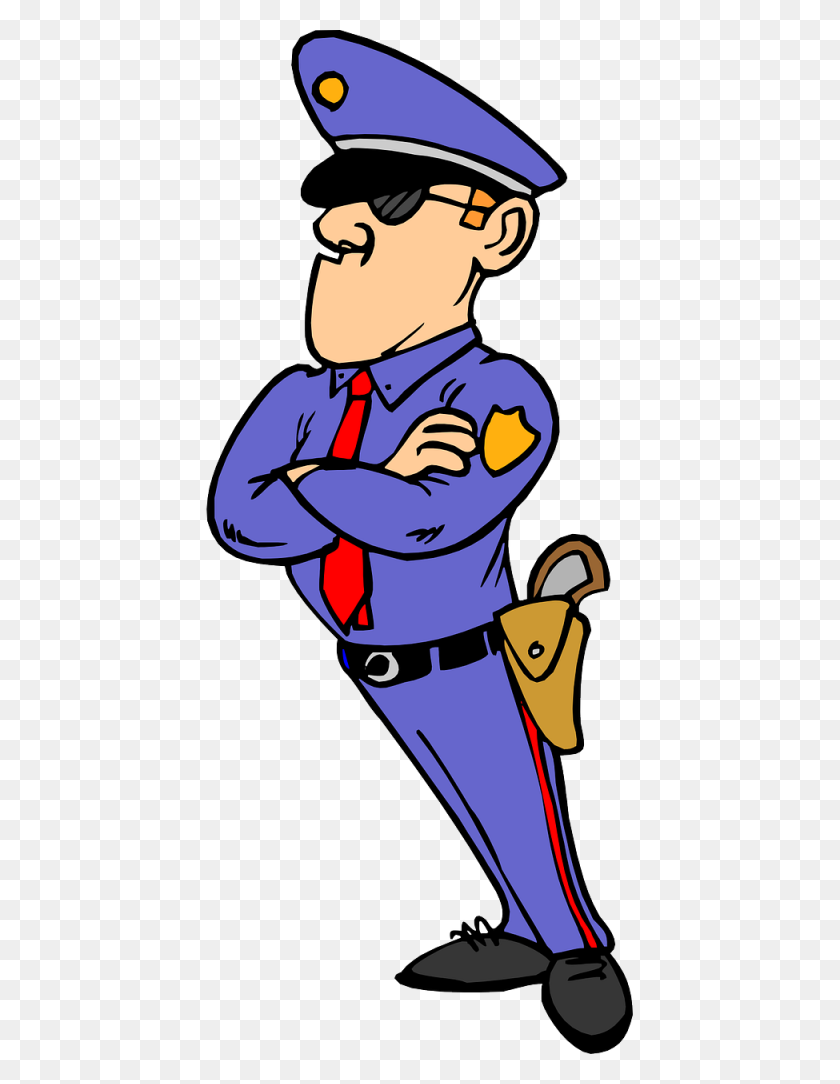 512x1024 Cartoon Clipart Under Arrest A Book Of Police Jokes The Best Ever - Arrest Clipart