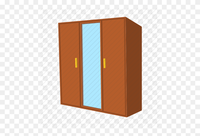 512x512 Cartoon, Closet, Cupboard, Furniture, Home, Modern, Wardrobe Icon - Closet PNG
