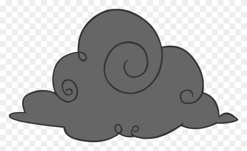 900x526 Cartoon Cloud Transparent Clipart - Snail Clipart Black And White