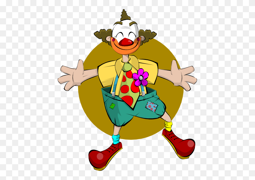 459x532 Cartoon Clown Images Clipart - Clown Hat Clipart