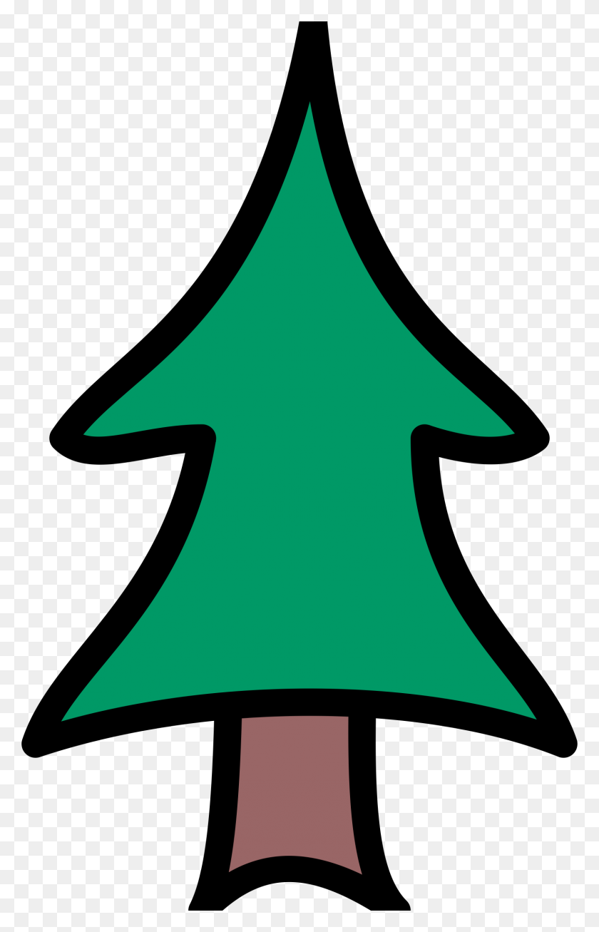 1501x2400 Cartoon Conifer Tree Pine Tree Drawing Vector Clipart Image - Tree Drawing PNG