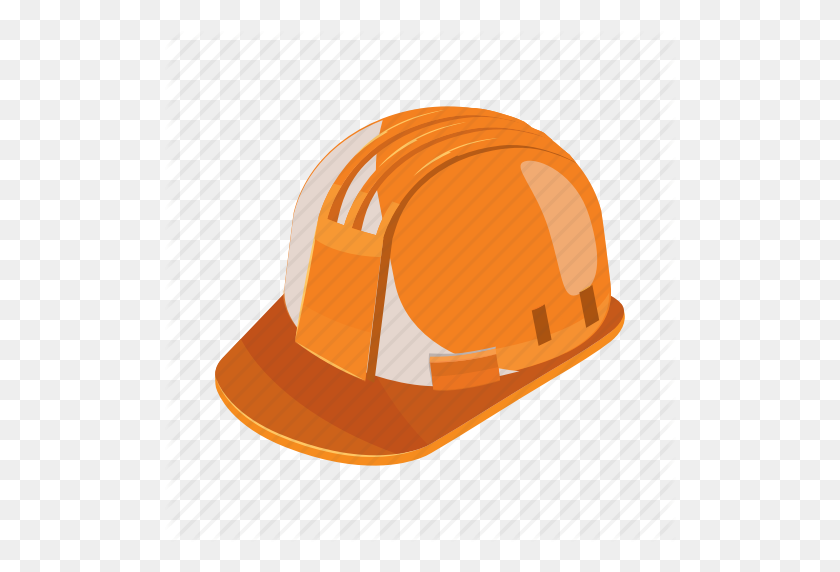 512x512 Cartoon, Construction, Hat, Helmet, Industrial, Work, Worker Icon - Construction Hat PNG