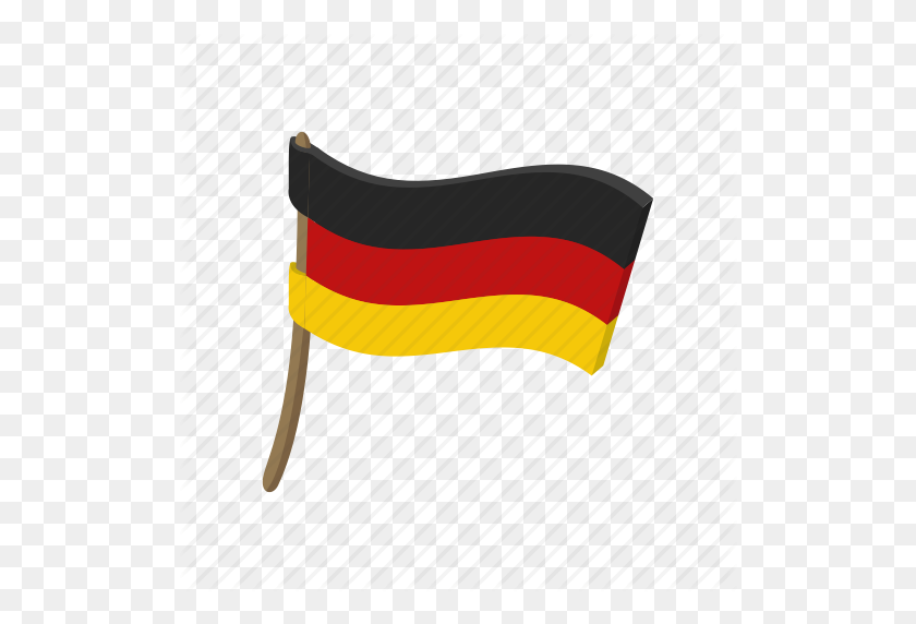 512x512 Cartoon, Country, Flag, German, Germany, National, Patriotism Icon - German Flag PNG