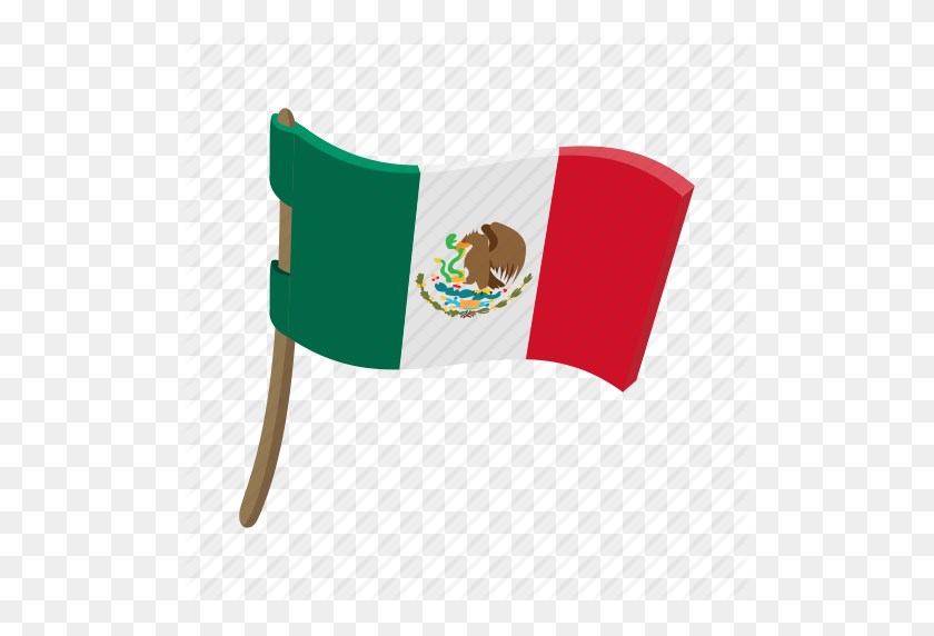 512x512 Dibujos Animados, País, Bandera, Nacional Mexicano, Patriótico, Patriotismo Icono - Bandera Mexicana Png