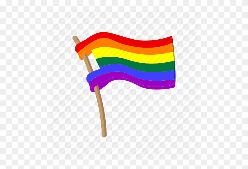 512x512 Мультфильм, Пара, Флаг, Гомосексуальность, Радуга, Отношения - Respect Clip Art